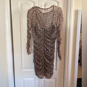 Abercrombie Floral Ruched Mini Dress